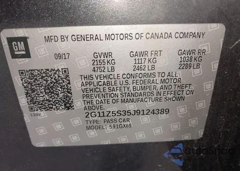 2018 Chevrolet Impala Ls from USA, damaged, VIN 2G11Z5S35J9124389